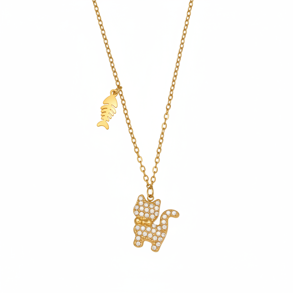 Schnurr- und Knochen-Halskette