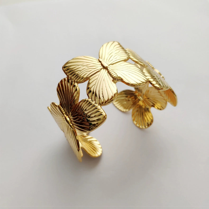 Butterfly Garden Cuff Bracelet