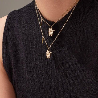 Schnurr- und Knochen-Halskette