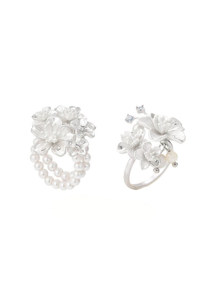 Pure White Cherry Ring