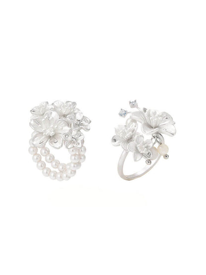 Pure White Cherry Ring