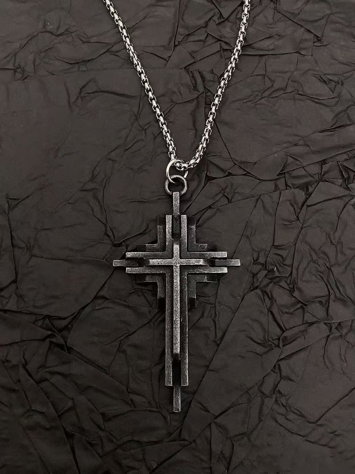 Layered Faith Cross