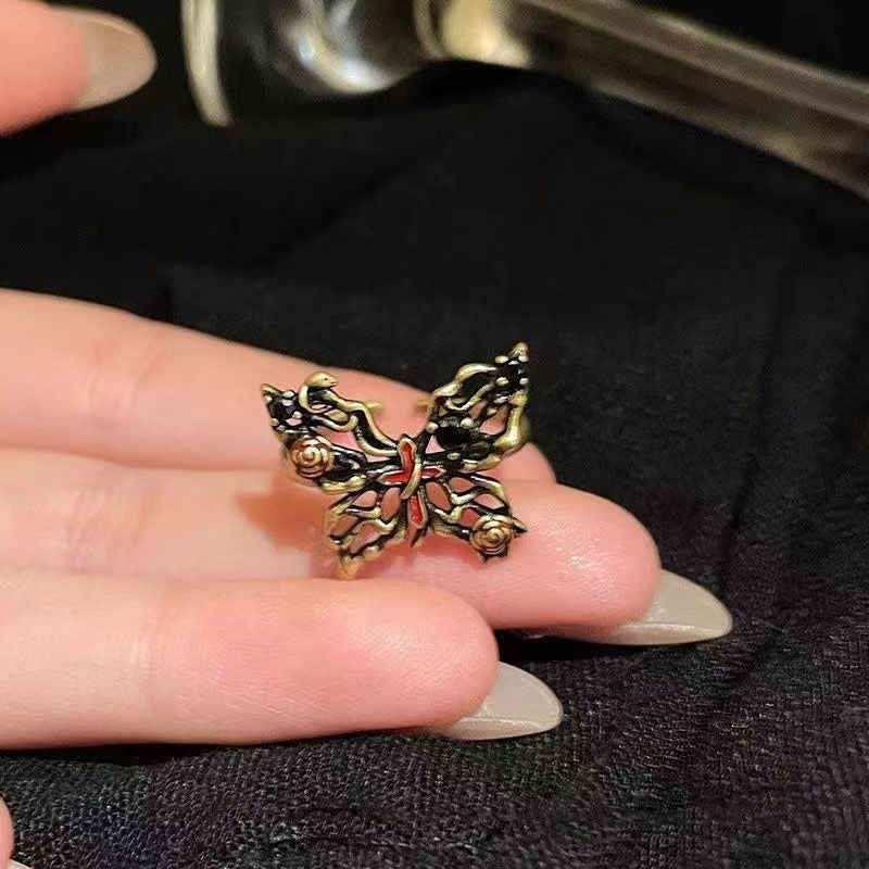 Bronze Butterfly Ring