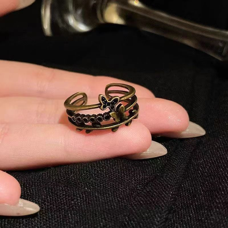 Bronze Butterfly Ring