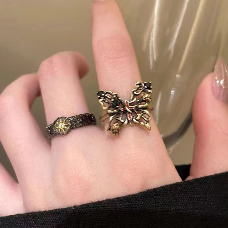 Bronze Butterfly Ring