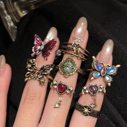 Bronze Butterfly Ring