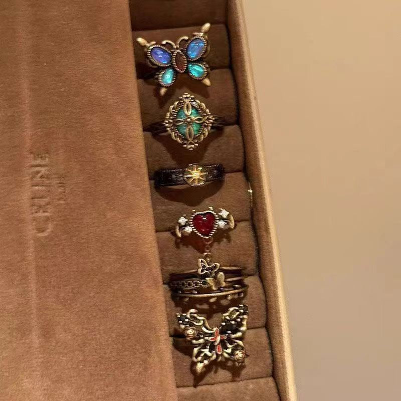 Bronze Butterfly Ring