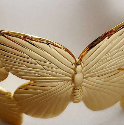 Butterfly Garden Cuff Bracelet