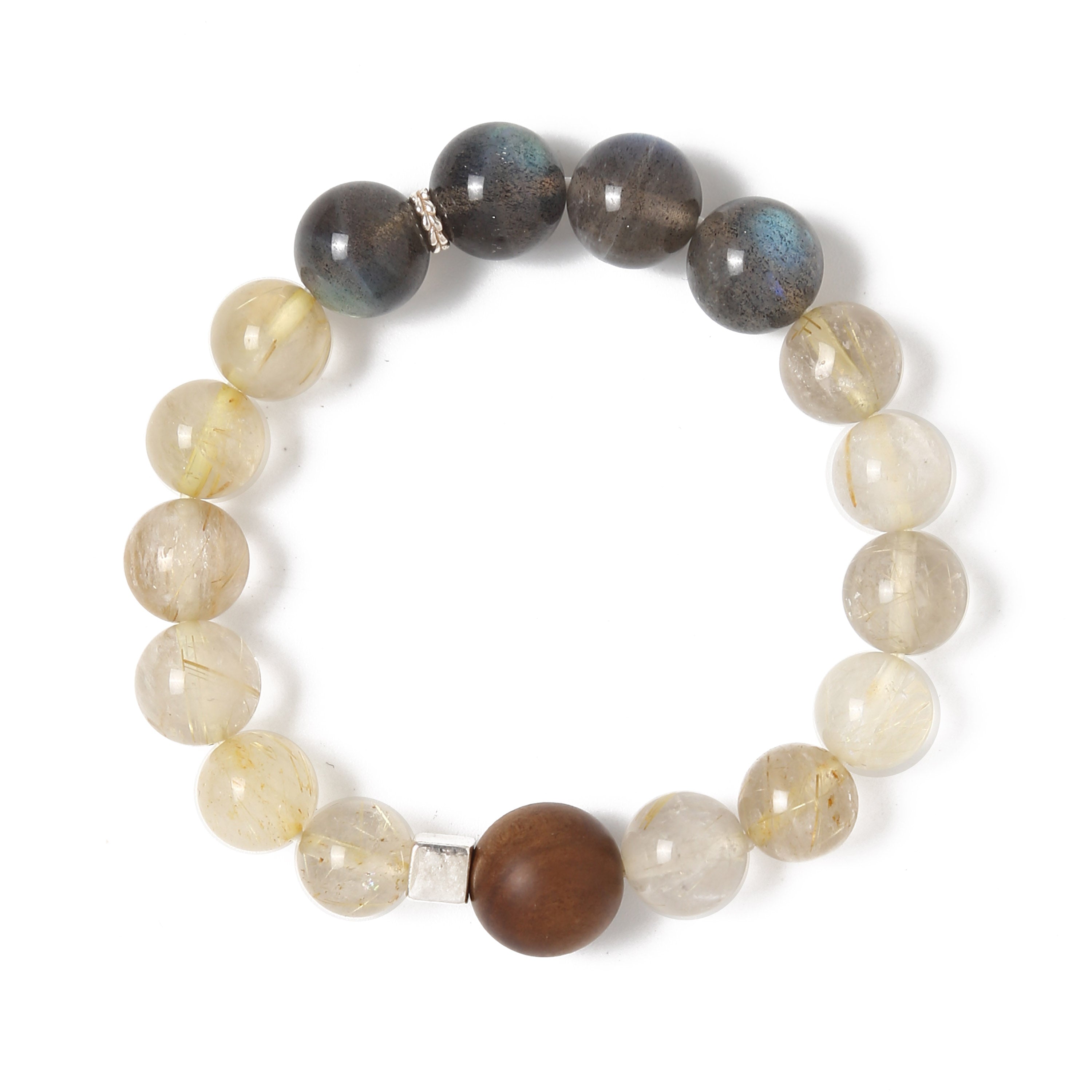 星芒金缕・檀韵智行手串