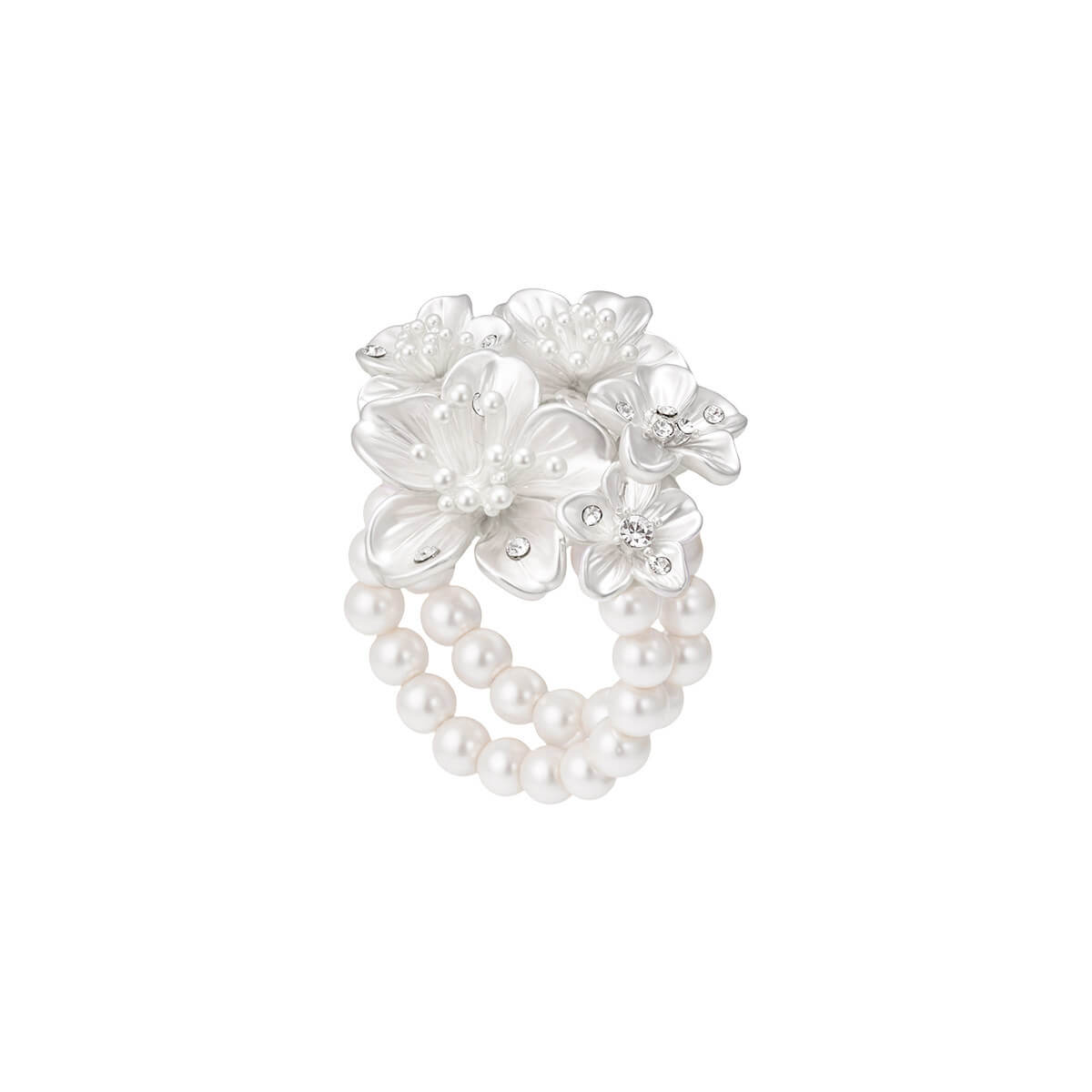 Pure White Cherry Ring
