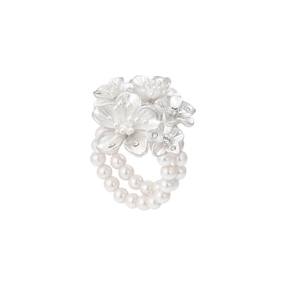 Pure White Cherry Ring