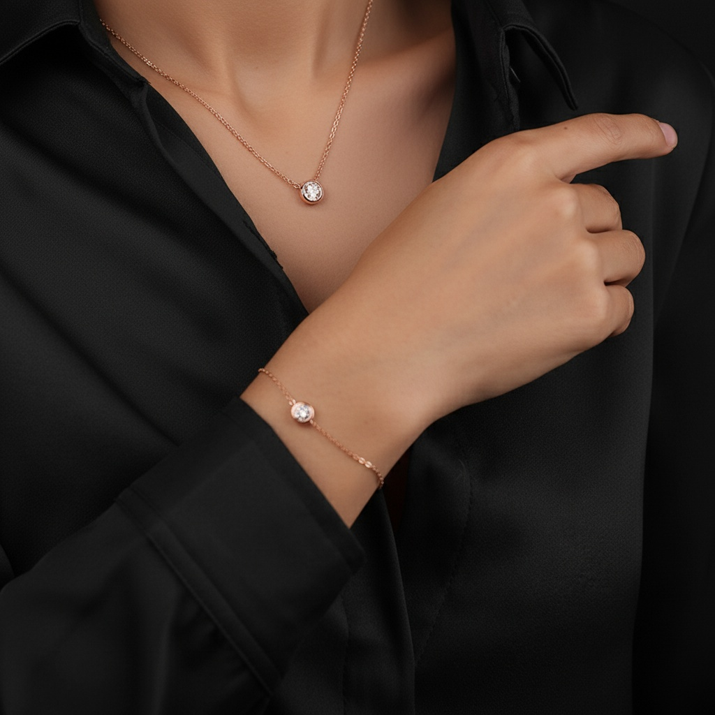 Moissanite Bubble Bracelet