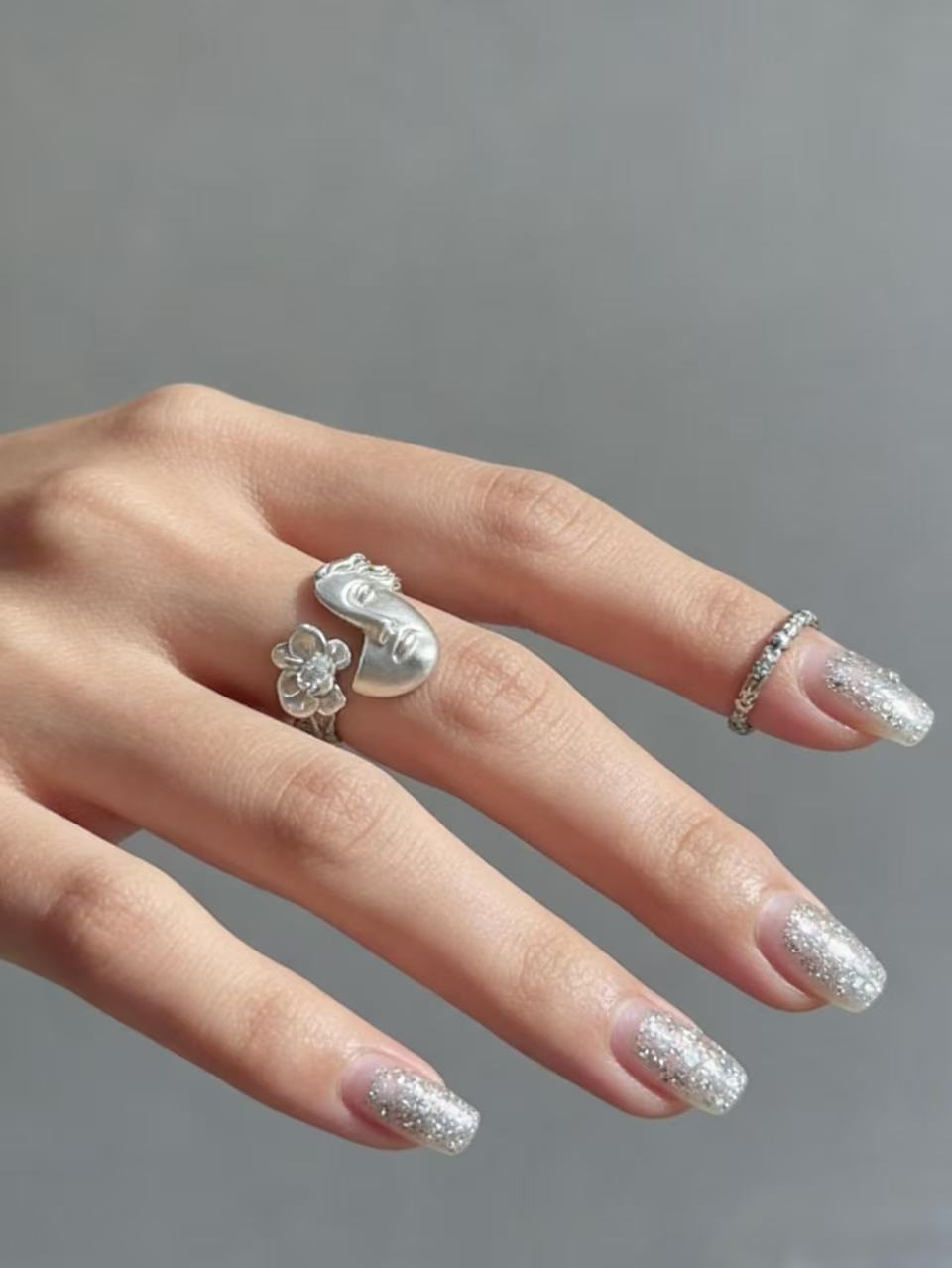 Classical Greek Statue Face Ring