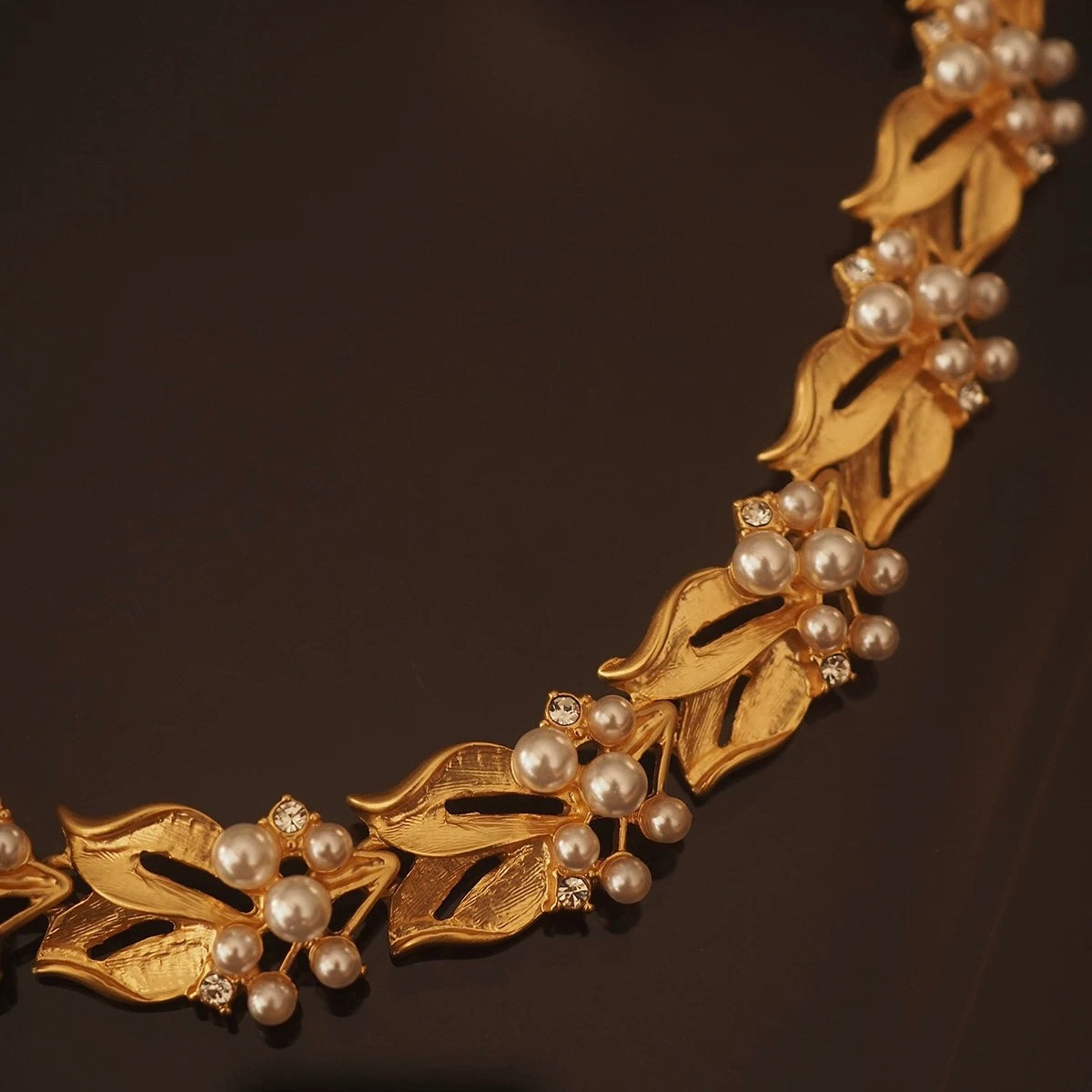 Pearl Leaf Bracelet / Necklace